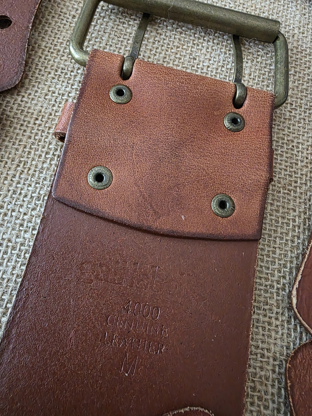 Gail Labelle Vintage Leather Belt 1970s–1990s - Picture 3 of 16